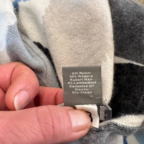 Ann Taylor Angora Lambswool Polka Dot Cropped Cardigan Sweater Womens M – FLAW - Picture 6 of 10